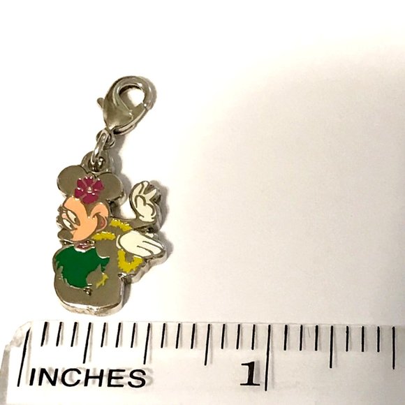 Vintage Disney Minnie Mouse Clip On Charm for Bracelet Aulani Resort Hawaii Hula - Picture 7 of 9